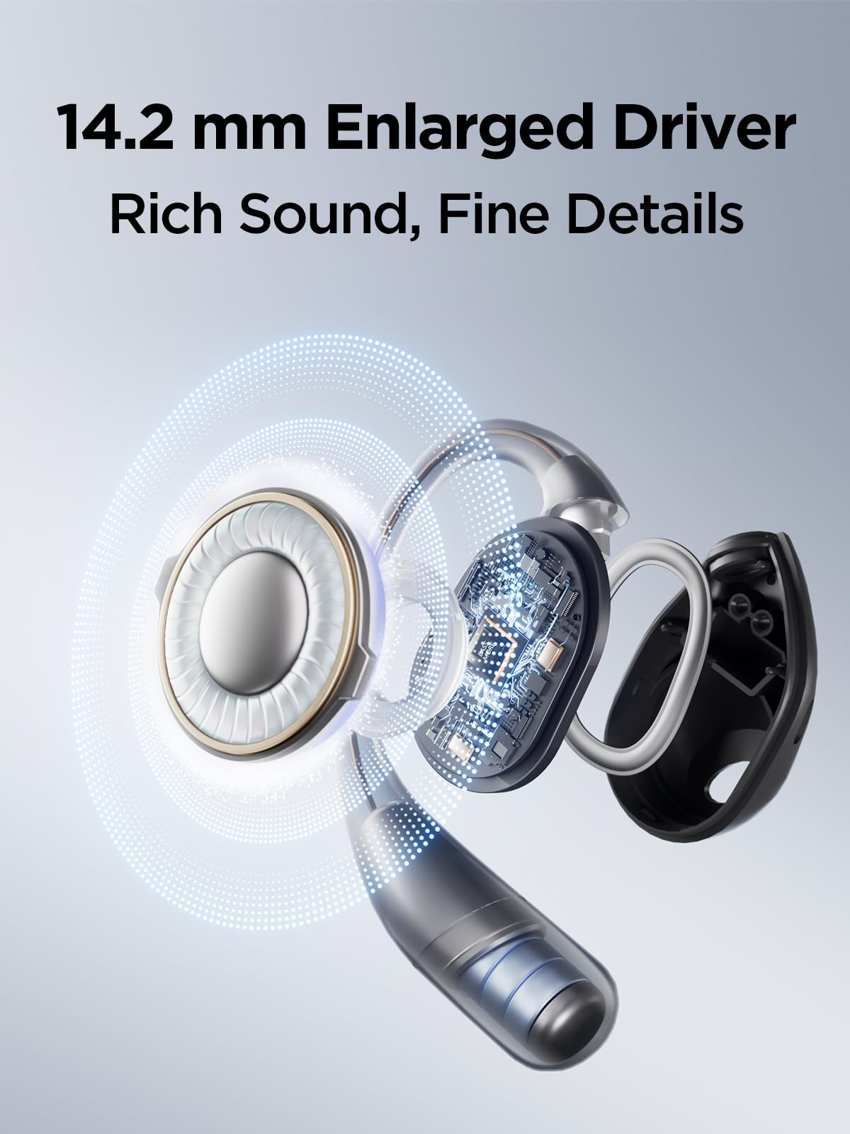 1MORE Open-Ear Headphone Wireless Bluetooth - S31 Open Earbuds, Ergonomic Ear Hook, Balanced Sound, IPX5 Waterproof, 30H Playtime, Bluetooth 5.3…