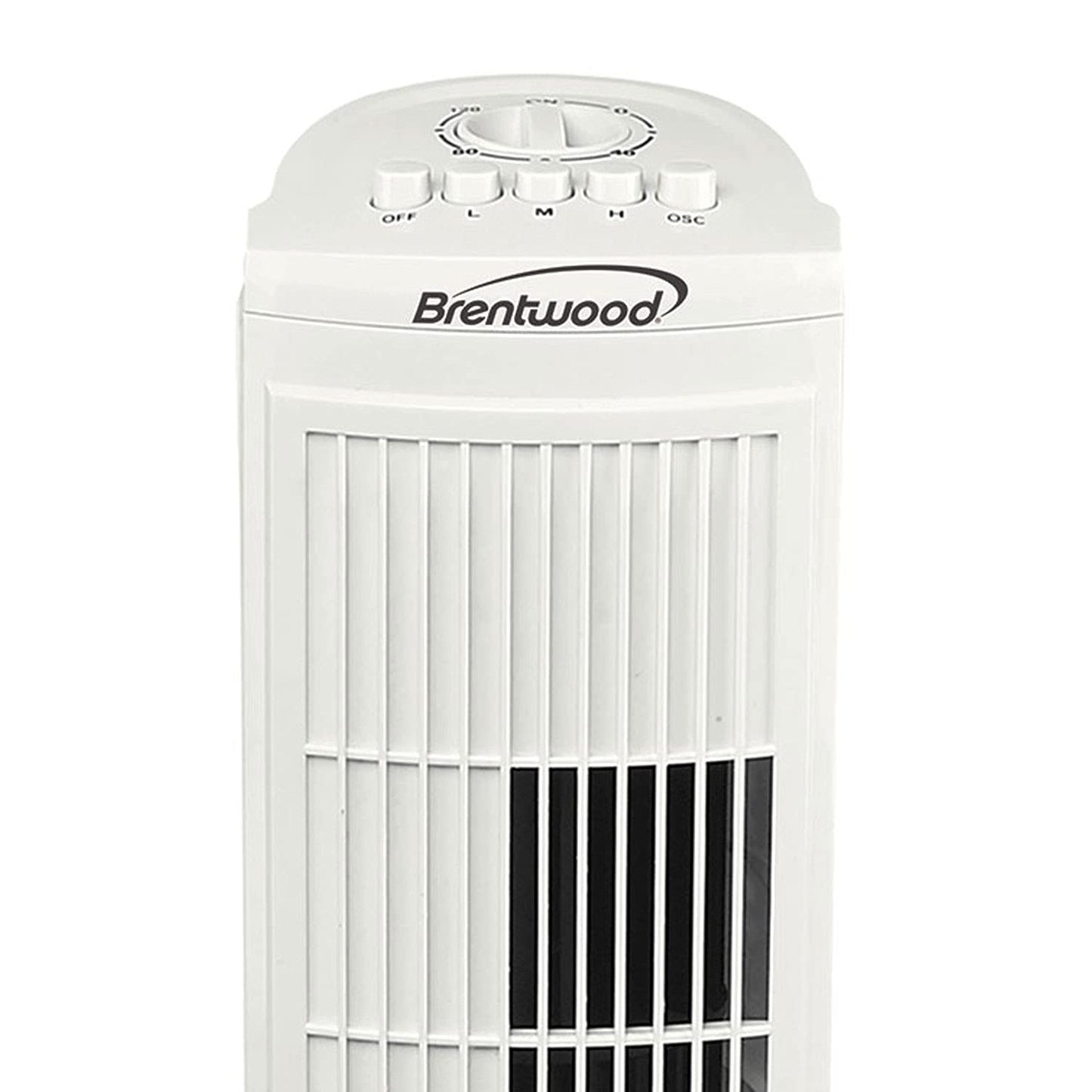 Brentwood Kool Zone F-30TW Oscillating Tower Fan,3-Speed 30-inch,White