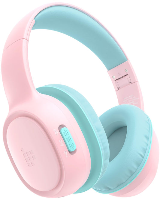 Tronsmart KH02 Kids Headphones Volume Limit 74/85/93dB, 45H Playtime, 3.5mm Jack, Foldable, Wireless Headphones with Microphone…