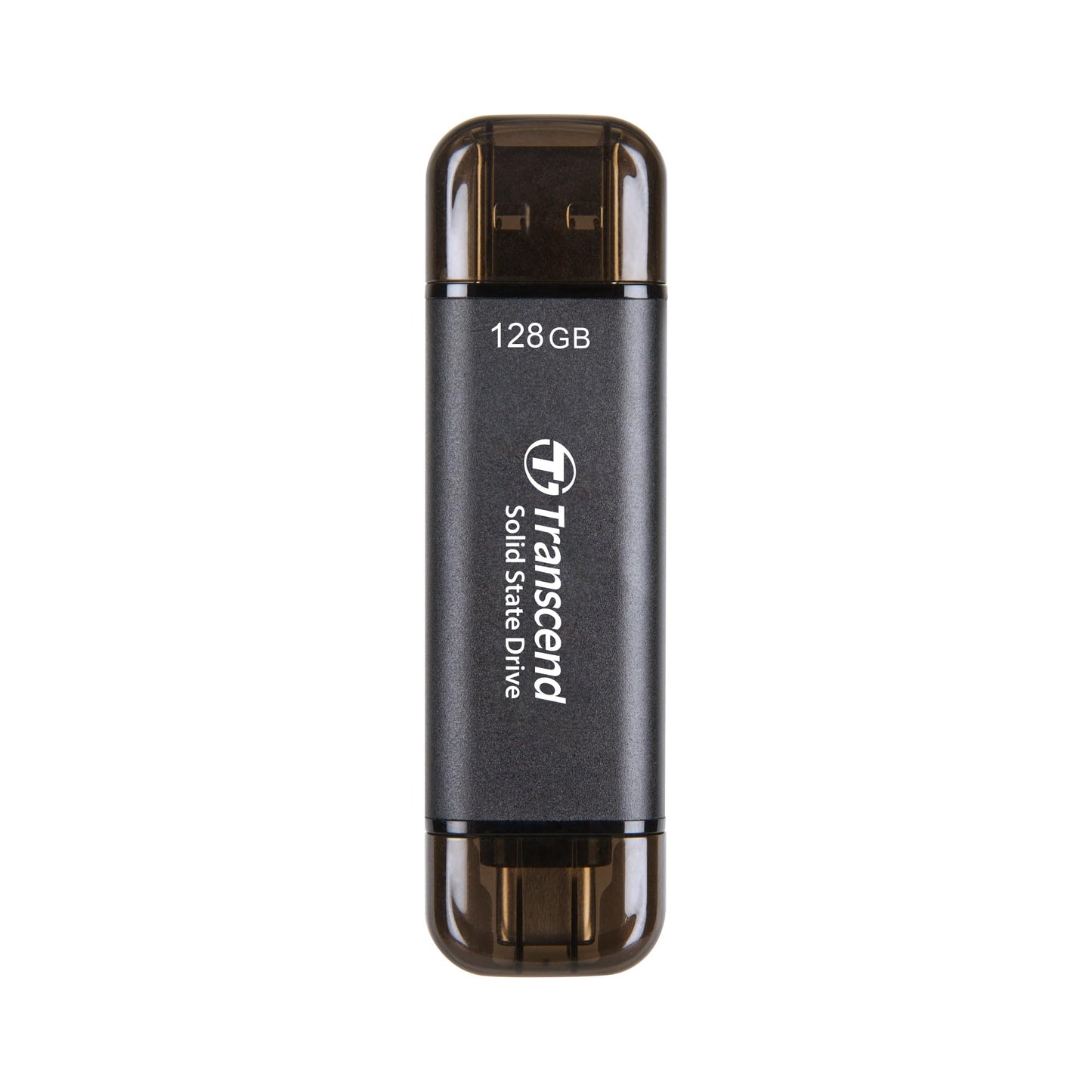 Transcend ESD310 128GB External SSD, Up to 1,050MB/s, Dual USB Flash Drive for iPhone/iPad/Mac/Windows, Android/Tablet/PC, USB 3.2 Gen 2 Thumb Drive