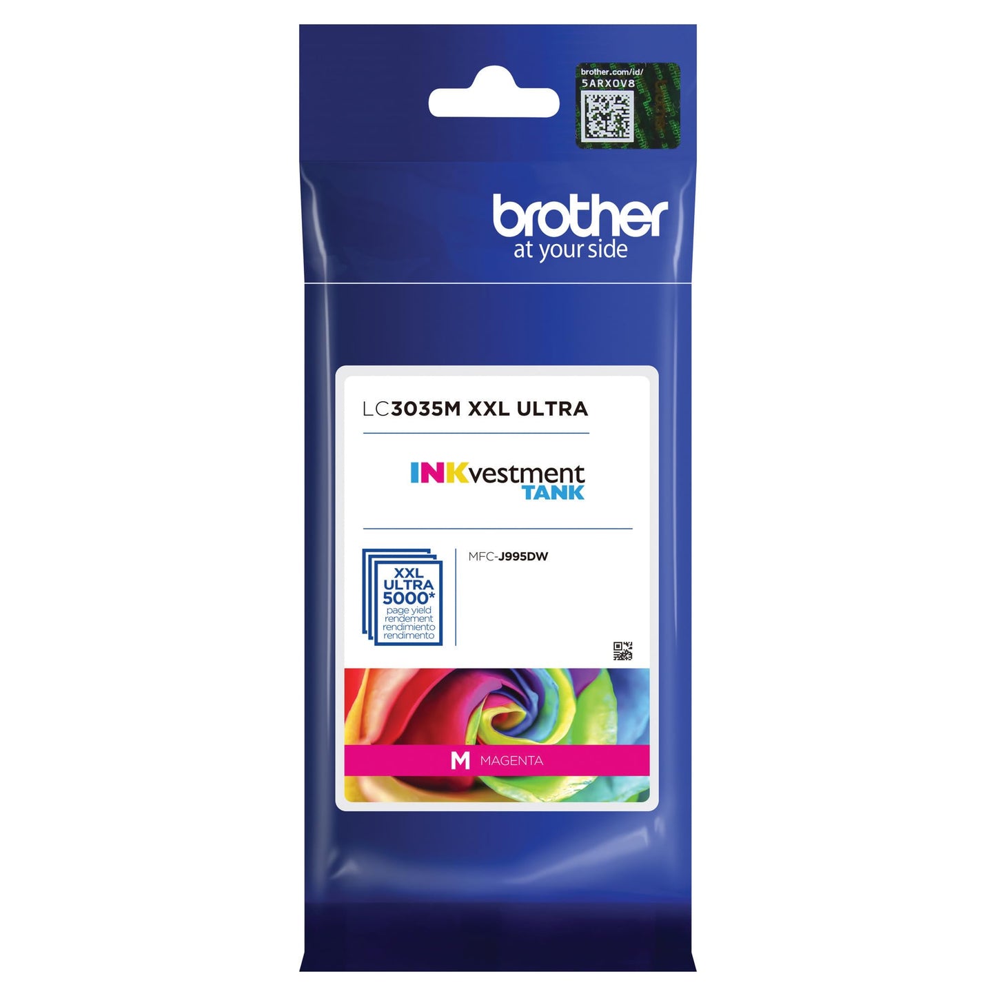Brother Genuine LC3035M, Single Pack Ultra High-Yield Magenta -Inkvestment Tank -Ink -Cartridge, Page Yield Up to 5,000 Pages, LC3035, Amazon Dash