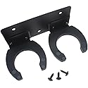 SYCZIOHU Black Microphone Double Hook Stand Holder with Screw for KTV and Home