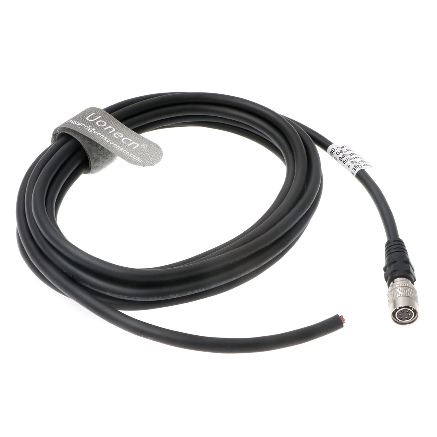 Uonecn Industrial Camera Power Trigger IO Signal Cable HR10A-7P-6S 6 Pin Female Plug for Basler AVT GIGE Sony CCD Industrial Camera 3 Meters
