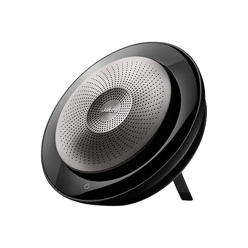 Jabra Speak 710 UC Wireless Bluetooth Speakerphone with Link 370 USB Adapter - Portable Conference Speaker for Holding Meetings Anywhere