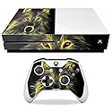MightySkins Skin Compatible with Microsoft Xbox One S - Neon Wolf | Protective, Durable, and Unique Vinyl Decal wrap Cover | Easy to Apply, Remove