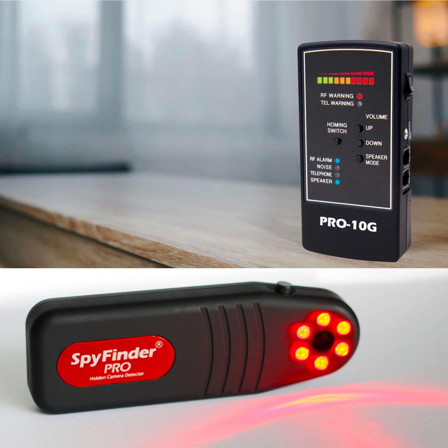 SpyFinder ProMax Hidden Devices Detector Bundle - Video Surveillance Bug Sweeper Detector - Bug Detector Finds Wireless Hidden Camera Detectors