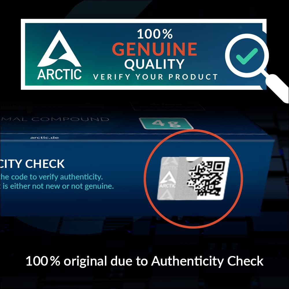 ARCTIC MX-6 (2 g) - Ultimate Performance Thermal Paste for CPU, Consoles, Graphics Cards, laptops, Very high Thermal Conductivity, Long Durability
