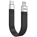 Rixmie Short USB C to Lightning Cable, [MFi Certified-13.5cm] 30W Fast Charging for 14 Pro/14/13/13 Pro/12 Pro Max/12/11/11 Pro/X/XS, AirPods, iPad…
