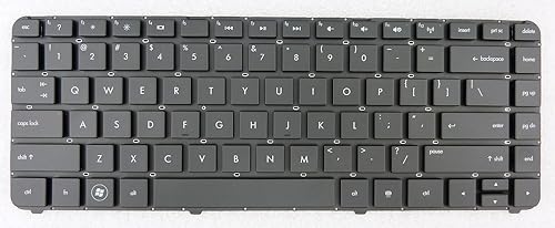 New Laptop Keyboard (Without Frame) Replacement for HP P/N:669069-001 NSK-HY0UF 55011FC00-515-G1 SG-47100-XUA US Layout Black Color
