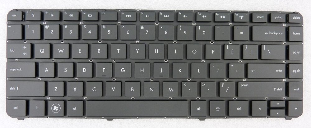 New Laptop Keyboard (Without Frame) Replacement for HP P/N:669069-001 NSK-HY0UF 55011FC00-515-G1 SG-47100-XUA US Layout Black Color