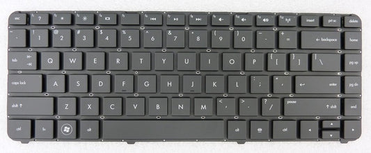 New Laptop Keyboard (Without Frame) Replacement for HP P/N:669069-001 NSK-HY0UF 55011FC00-515-G1 SG-47100-XUA US Layout Black Color