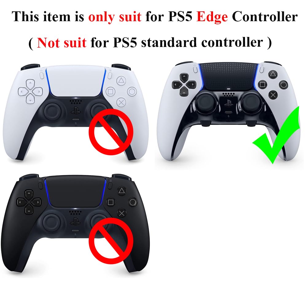 IVYUEEN for PlayStation 5 PS5 Edge Controller Graffiti Blood Anti-Slip Protective Skin Cover, Silicone Case for DualSense Edge Controller Grip