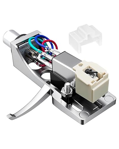 Silver Headshell, AT-3600L Magnetic Cartridge Compatible with Pioneer PLX-1000 PL-518 PL-530 PL-A35 PLX-500 PL-560 PL-200 PL-516 PL-255 PL-200X