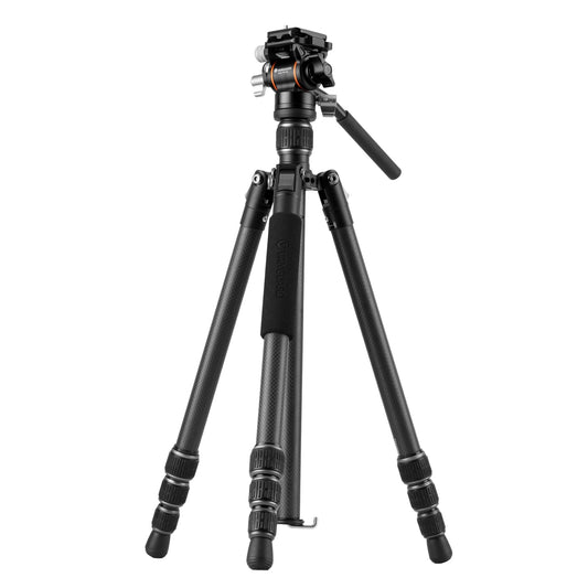 Vanguard Vesta GO 234CV10 Carbon Fiber Travel Tripod with Compact VEO PV-10 Counterbalancing Spring Assist Video Head