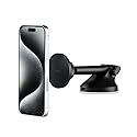 iOttie iTap 3 Magnetic Dash & Windshield Car Mount, Phone Holder with Suction Cup, Includes Magnetic Ring Adapter, Compatible with iPhone 12-17