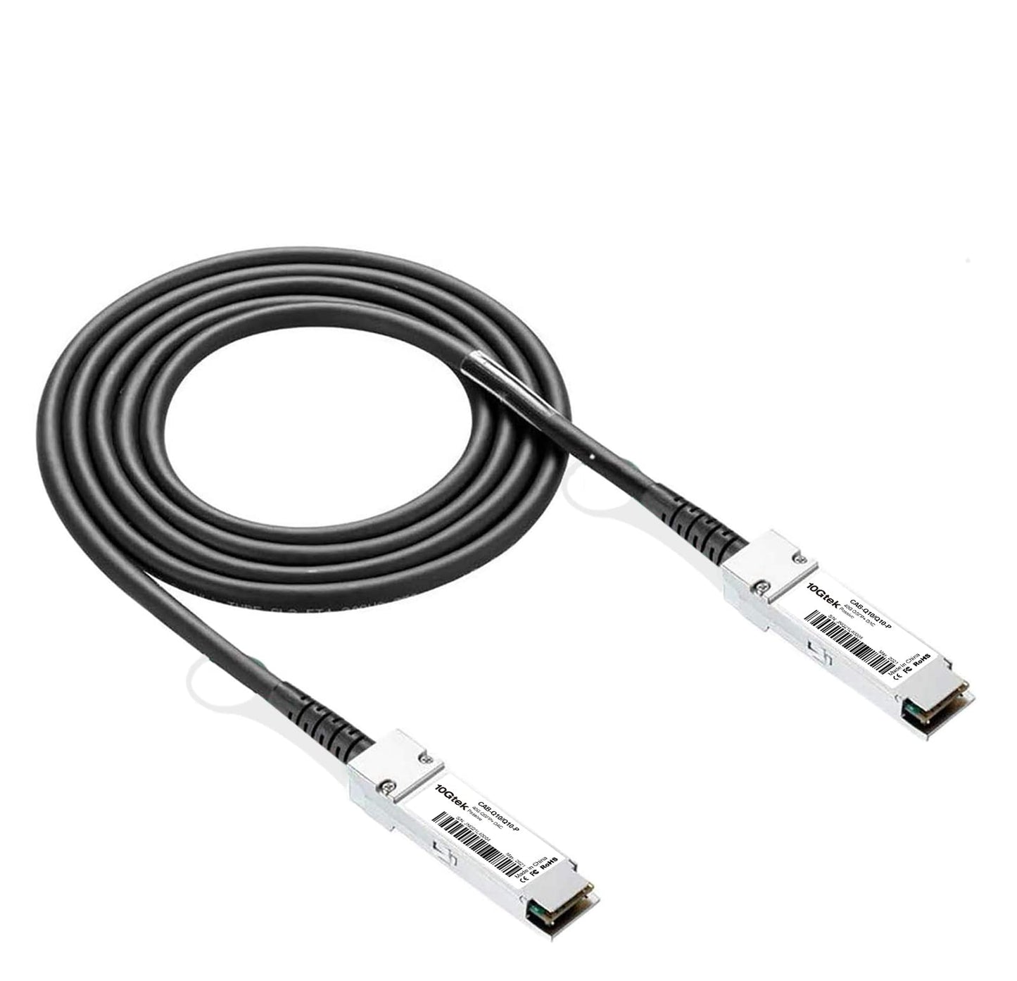 10Gtek 40G QSFP+ DAC Cable - 40GBASE-CR4 Passive Direct Attach Copper Twinax QSFP Cable for Cisco QSFP-H40G-CU3M, Meraki MA-CBL-40G-3M, Supermicro