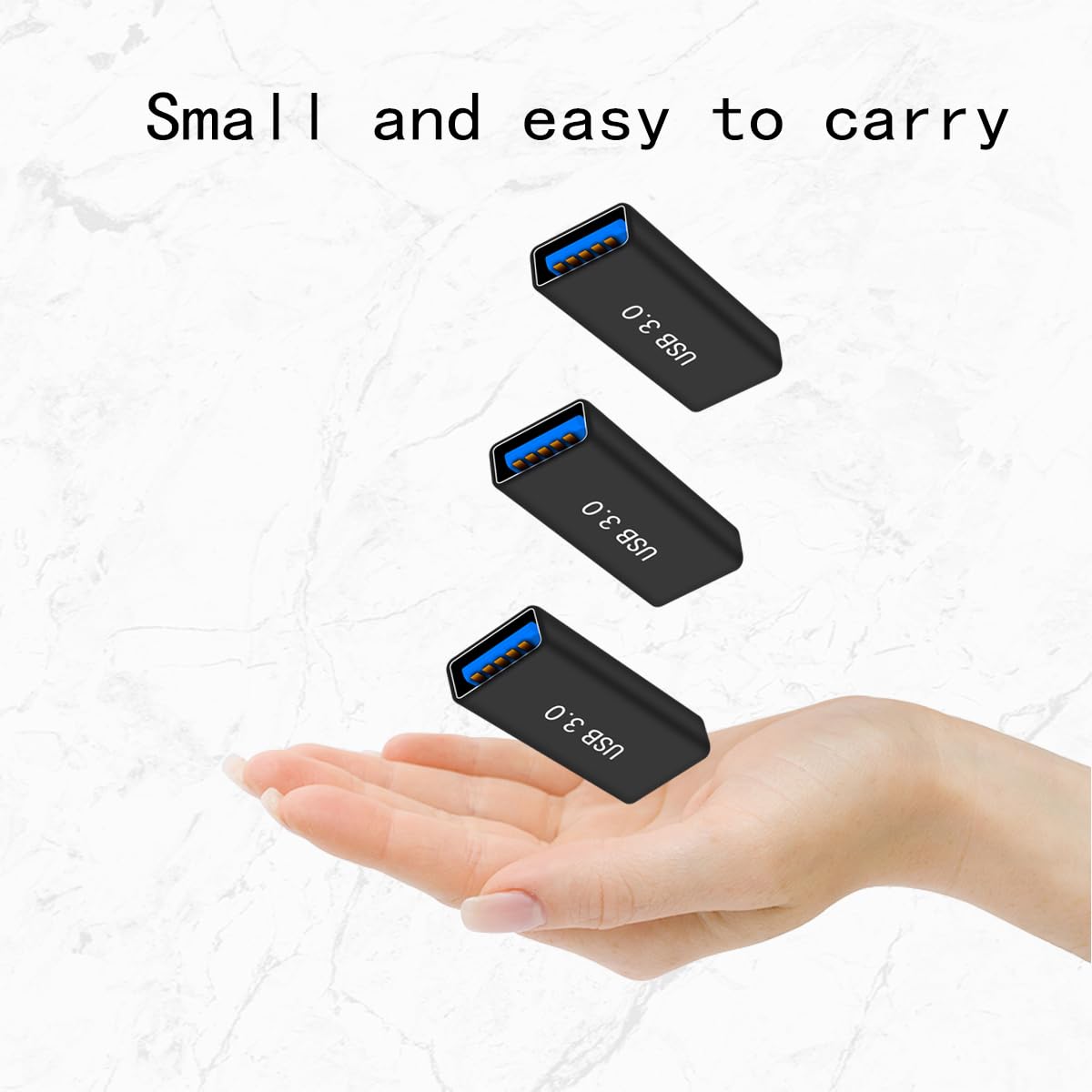 rgzhihuifz 3 Pack USB 3.0 AF/AF Plug Type A Female to Type A Female Adapter Connector Converter Compatible with Laptop Computer Hard Drive Printer…