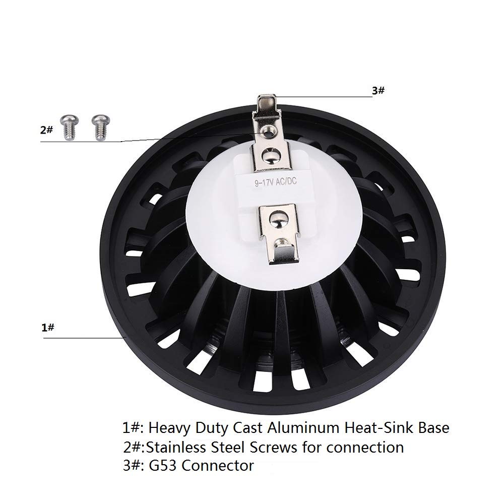 Arrownine PAR36 LED Landscape Bulb 9-17V Water Resistant Landscape Lights