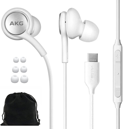 SAMSUNG AKG Earbuds Original USB Type C in-Ear Earbud Headphones with Remote & Mic for Galaxy S23 Ultra, A53 5G, S22, S21 FE, S20, Note 10, 10+, S10…