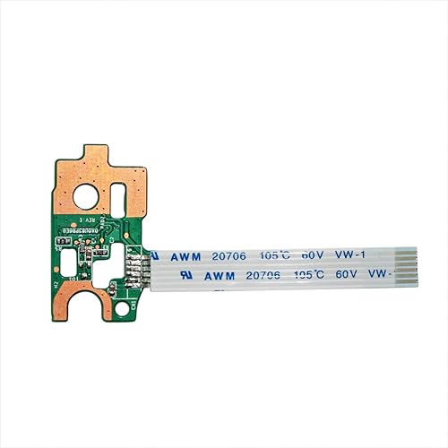 Zahara Power Switch Button Board with Ribbon Cable Replacement for HP Pavilion 14-N DA0U83PB6E0 15-N 732076-001 15-F 776780-001 15-f023wm 15-f024wm