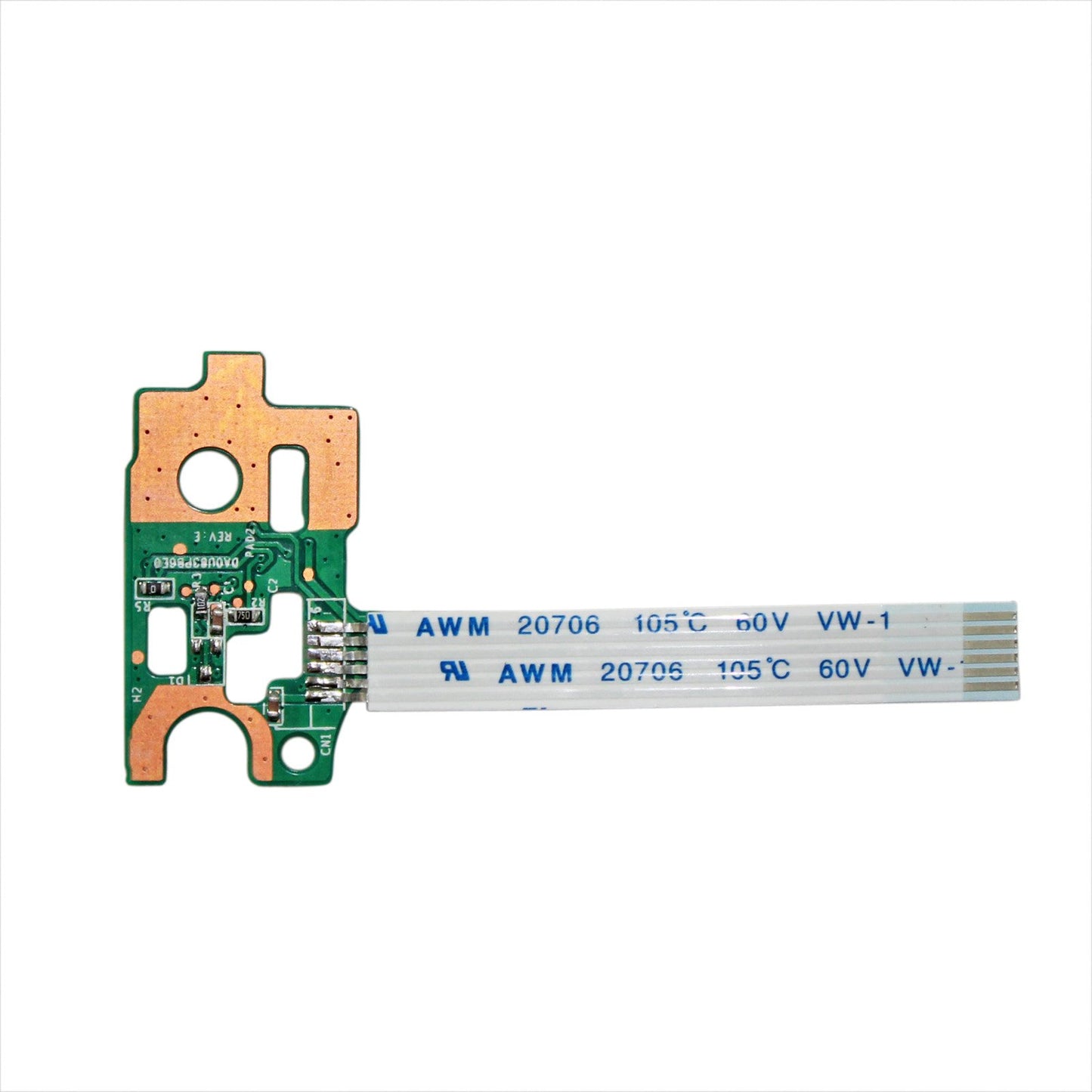 Zahara Power Switch Button Board with Ribbon Cable Replacement for HP Pavilion 14-N DA0U83PB6E0 15-N 732076-001 15-F 776780-001 15-f023wm 15-f024wm