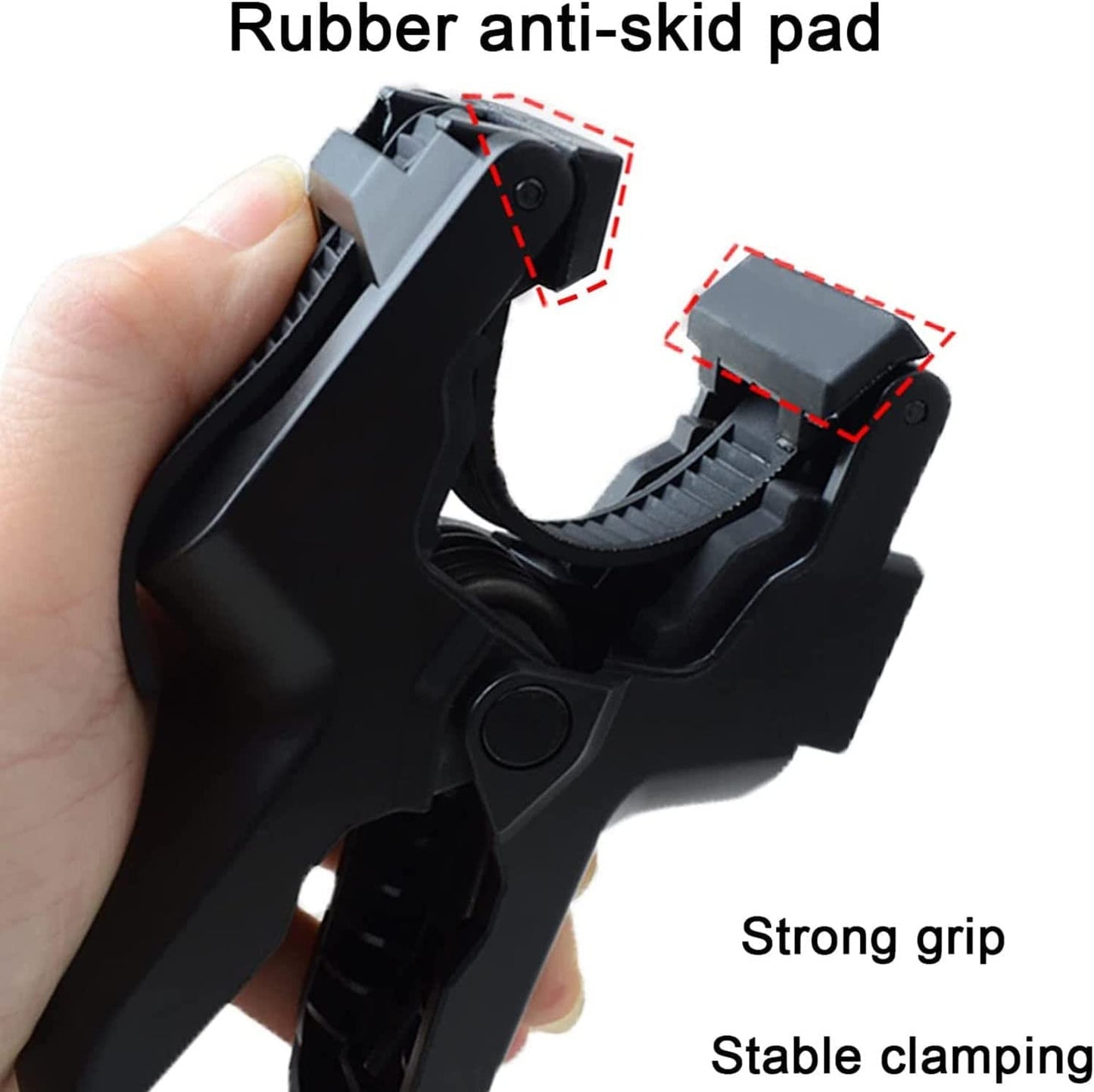 FiTSTILL Jaws Flex Clamp Mount with Adjustable Gooseneck 8-Section Compatible with Go Pro Hero 13,12,11,10,9,8,7,6,5,4,Session,3+
