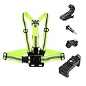 POV Action Camera Cellphone Selfie Reflective Vest Chest Strap Mount Harness for Gopro, DJI Osmo, Insta360 X5 X4 X3, for iPhone Samsung Cellphone