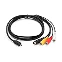 Composite AV Cable Adapter (HY029) for Sony Handicam DCR-IP, DCR-DVD, DCR-SR, DCR-HC, DCR-IP, DCR-PC, HDR-SR, etc.