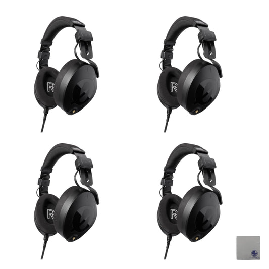 Rode NTH-100 Professional Over-Ear Headphones with StreamEye Polishing Cloth (Four-Pack)