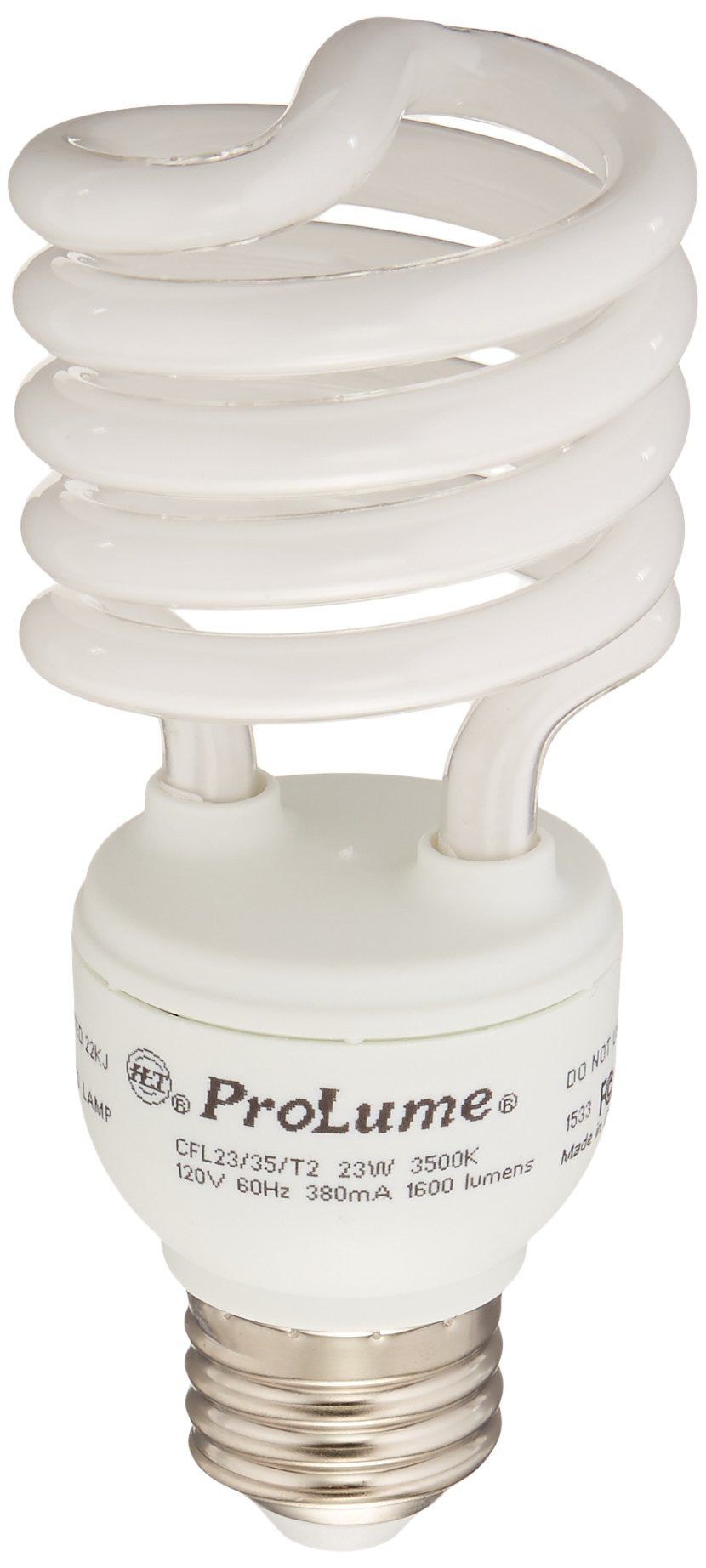 ProLume CFL23/35/T2 45076 23W T2 Spiral 3500K Med Fluorescent Tube Light Bulb