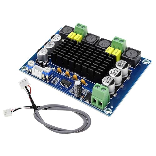 Taidacent XH-M569 150 Watt 2 Channel Amplifier TPA3116D2 High Power Digital Power Amplifier Board Dual Chip with Preamplifier 150Wx2