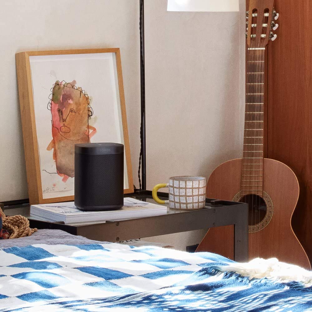 Sonos One (Gen 2) Smart Speaker with Alexa - Black (Renewed)