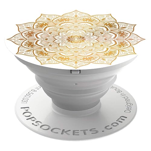 PopSockets: Non-Swappable, Collapsible Grip & Stand for Phones and Tablets - Golden Silence