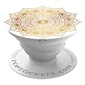 PopSockets: Non-Swappable, Collapsible Grip & Stand for Phones and Tablets - Golden Silence