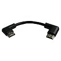 zdyCGTime 5 Inch HDMI Left to Right Angle 90 Degree Vertical Right Cable -Supports 4K@60Hz, High Speed, HDMI 2.0 Ready - UHD, Ethernet & Audio Return