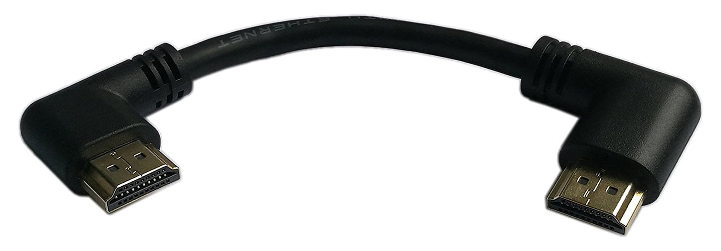zdyCGTime 5 Inch HDMI Left to Right Angle 90 Degree Vertical Right Cable -Supports 4K@60Hz, High Speed, HDMI 2.0 Ready - UHD, Ethernet & Audio Return