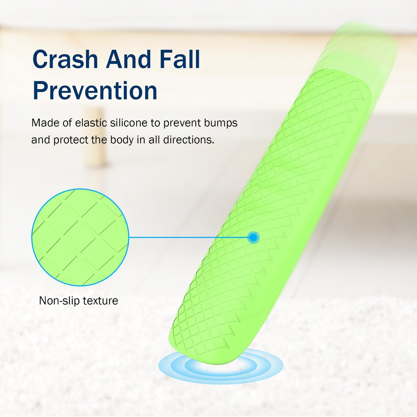 JCMOYUTY Case for SofaBaton U2 Universal Remote Silicone Cover Protector Green Skin Glow in Dark