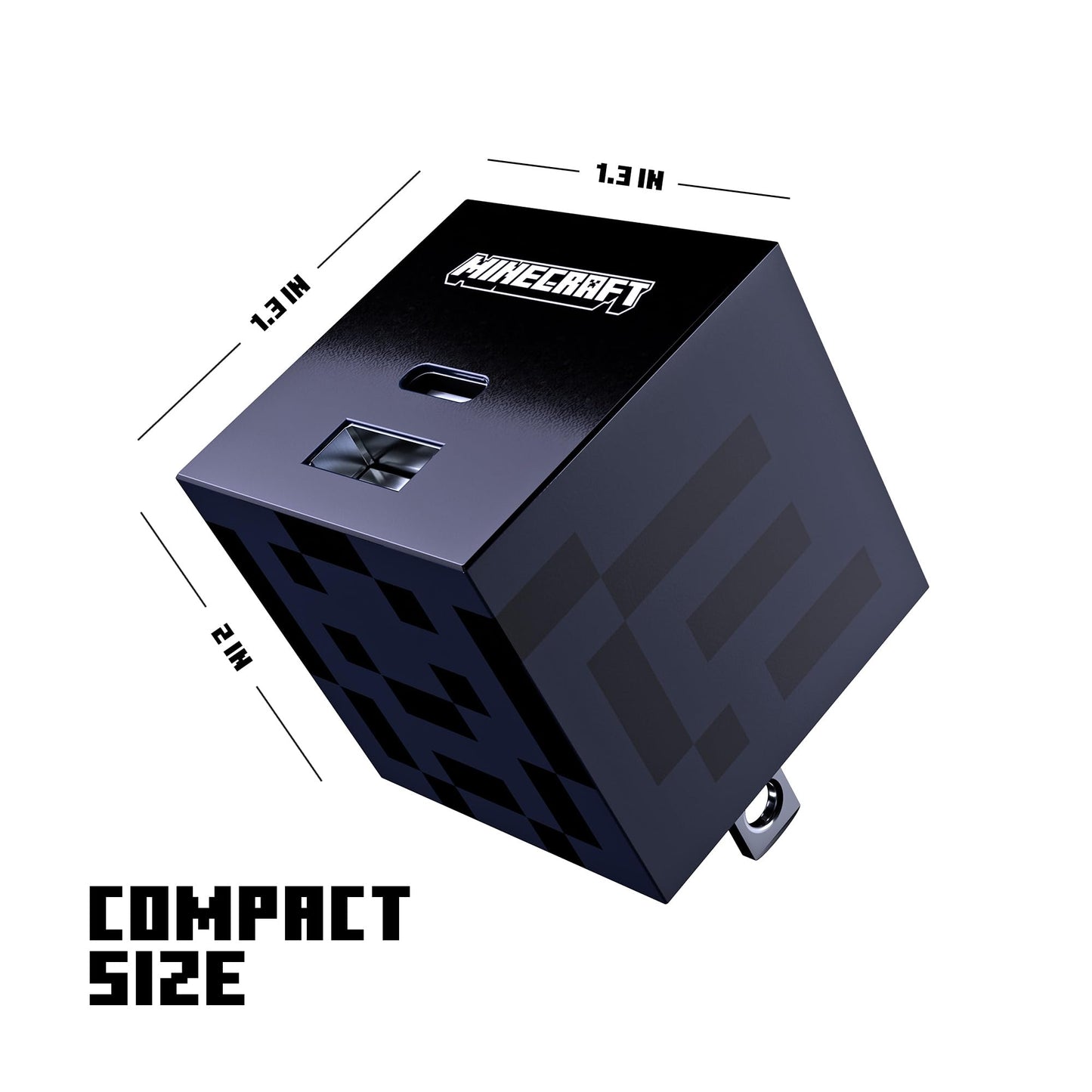 LIQUIPEL Powertek Minecraft Charging Bundle USB-A to C and Wall Charger (Enderman)