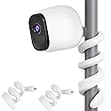 Uogw 2 Pack Flexible Twist Mount for Arlo Pro 4,Arlo Essential Spotlight Camera,Arlo Pro 2,Arlo Ultra,Arlo Pro,Arlo Pro 3,Arlo Go 2,Arlo Wall Mount