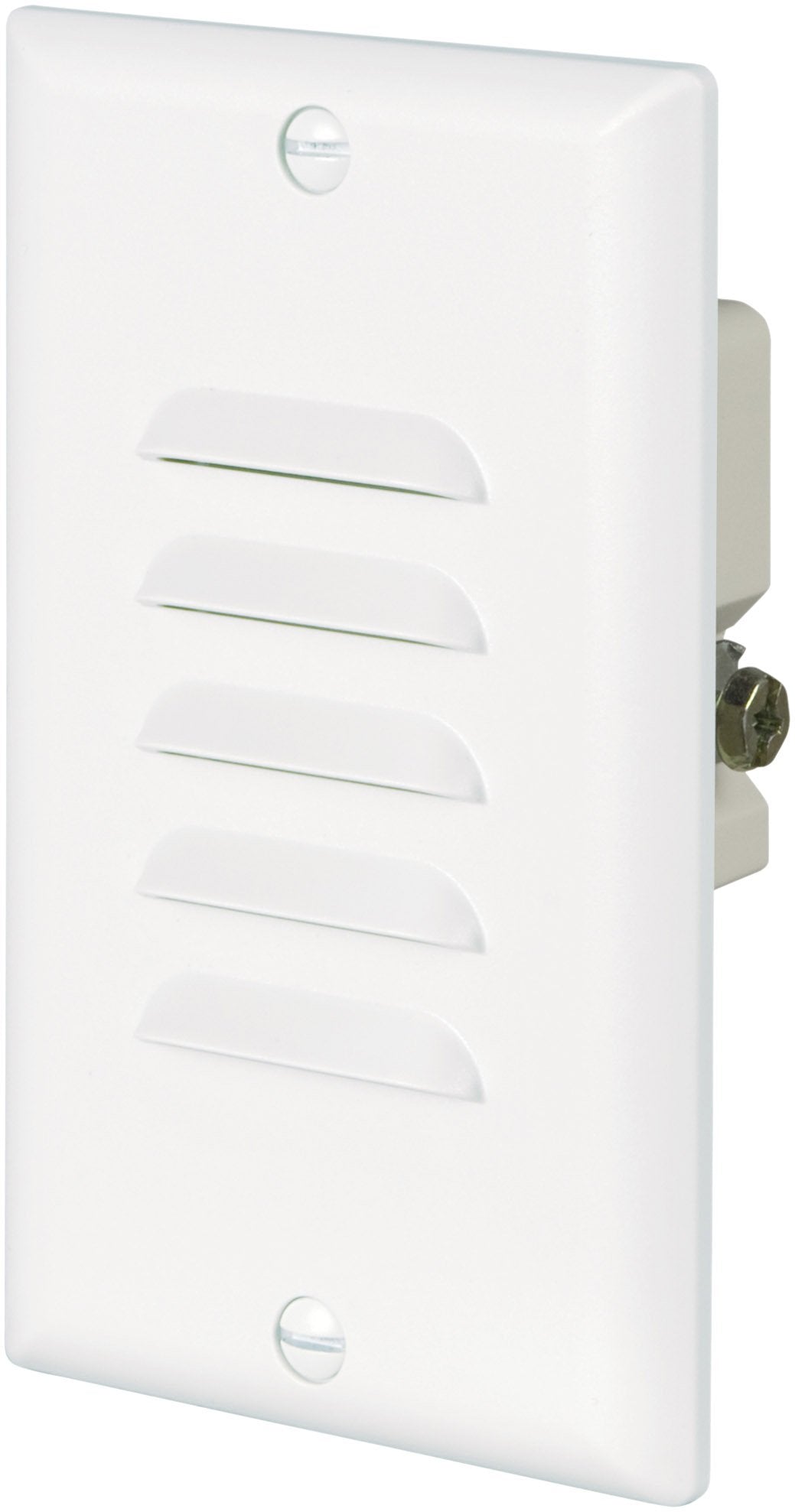 Eaton 7739W 15-Amp 120-Volt LED Steplight with Vertical and Horizontal Louvered Wall plates, White