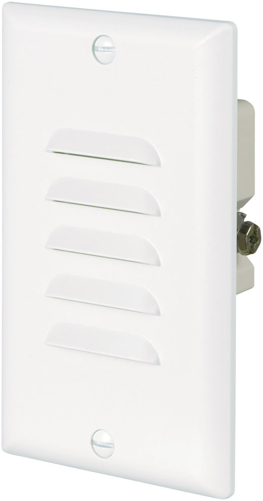 Eaton 7739W 15-Amp 120-Volt LED Steplight with Vertical and Horizontal Louvered Wall plates, White