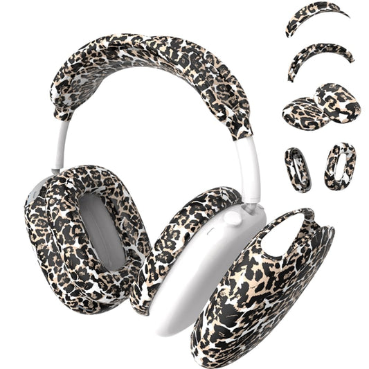 4 in 1 Silicone Case Cover Compatible with Apple Airpods Max 2/1 Headphones(2026/2024/2020), Printed Ear Pad Case Cover Ear Cups Cover and Headband