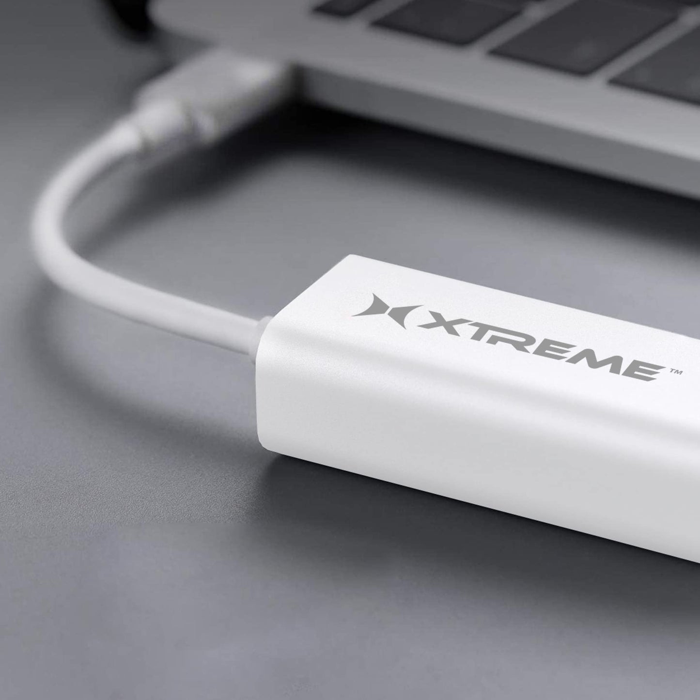 Xtreme USB 2.0 Ethernet Adapter, White, Works with Mac and Windows, Simple Plug and Play