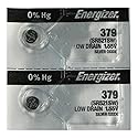 2PC Energizer 379 SR521SW Silver Oxide Battery