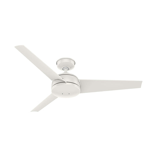 Hunter Fan 52 inch Ceiling Fan with No Light, Outdoor or Indoor White Ceiling Fan for Porch, Living Room, Office, Kitchen, Garage, 3 Blades (Renewed)