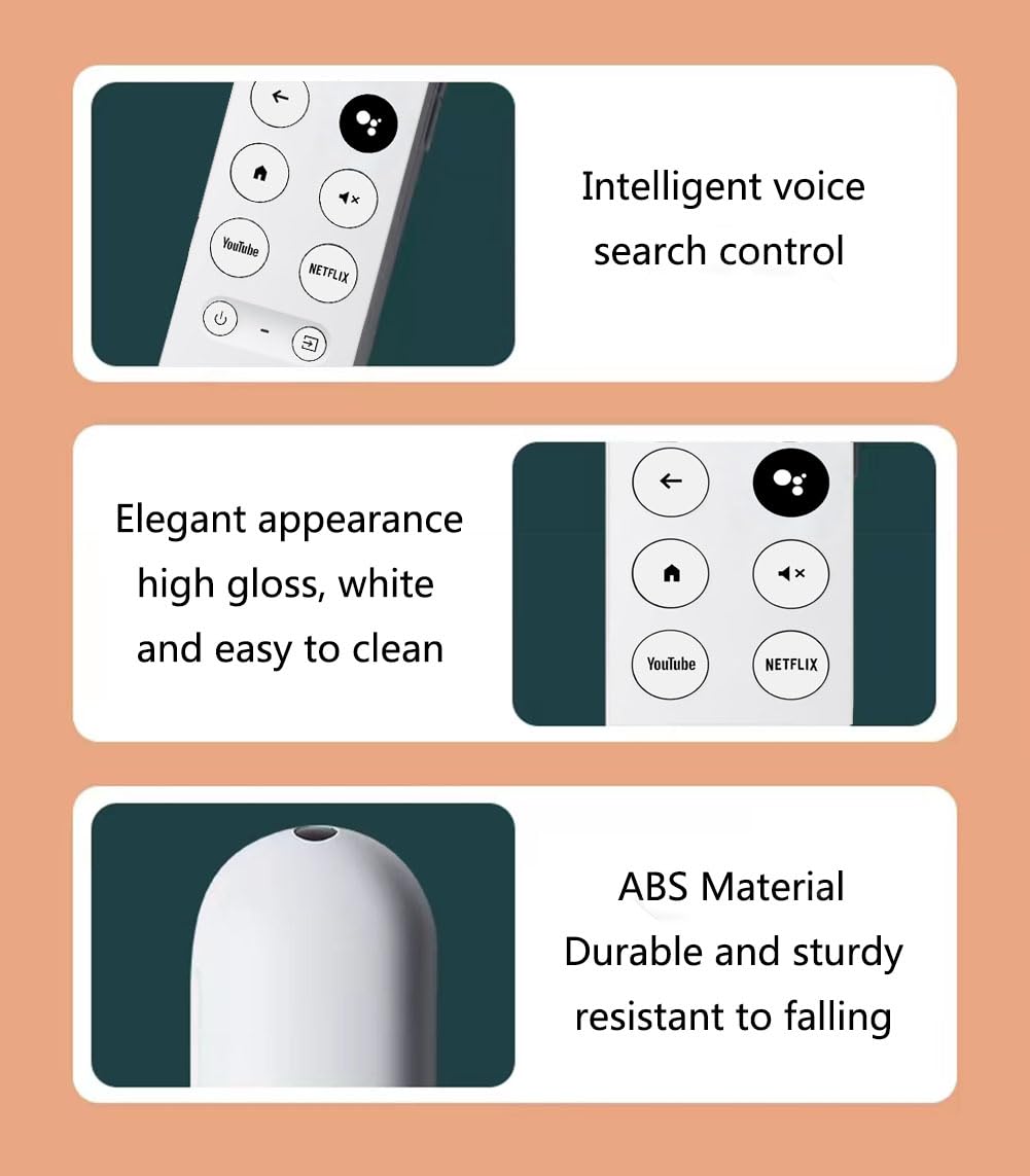 Replacement Voice Remote for Google Chromecast TV, Remote Control for G9N9N, GA01409-US, GA01920-US, GA01919-US, GA01923-US, GA02463