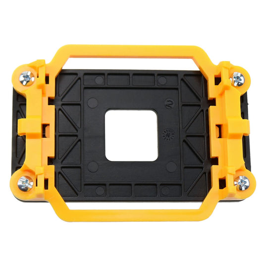 CPU Cooler Bracket ZZHXSM CPU Bracket Heatsink Holder Motherboard Back Plate for AMD Socket AM2 AM3, Yellow