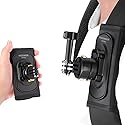 NEEWER Backpack Shoulder Chest Strap Mount Compatible with GoPro DJI Insta360 Action Cameras, 360° Camera Backpack Clip Holder Quick Release & One