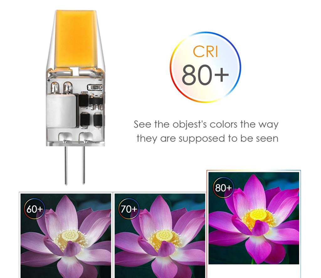 G4 LED Light Bulbs G4 Bi-Pin Base 3W (Equivalent to 20W Halogen Bulb) AC/DC 12V Warm White 3000K LED Bulbs for Landscape Ceiling Under Counter Puck