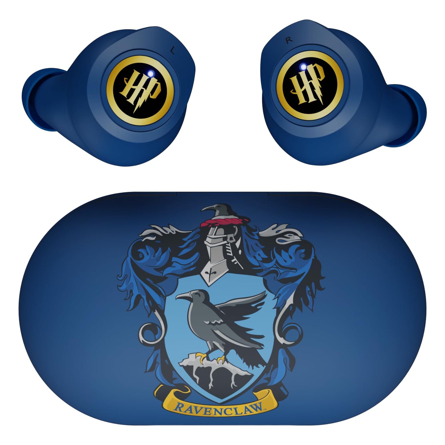 iJoy Harry Potter Ravenclaw Wireless Bluetooth Earbuds with Charging Case, Built-in Mic, 30 Hr Playtime, Officially Licensed | Harry Potter Gifts